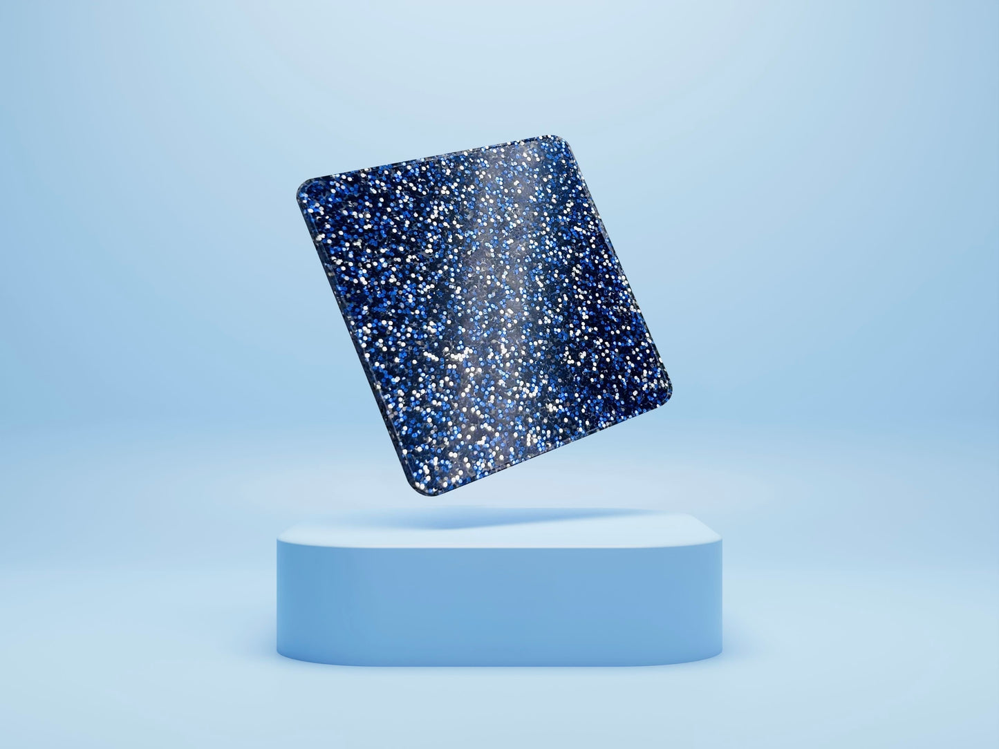1/8" Royal Blue Glitter Acrylic Sheets