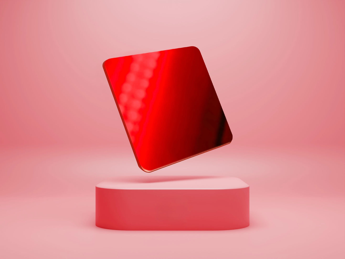 1/8” Mirror - Red Acrylic