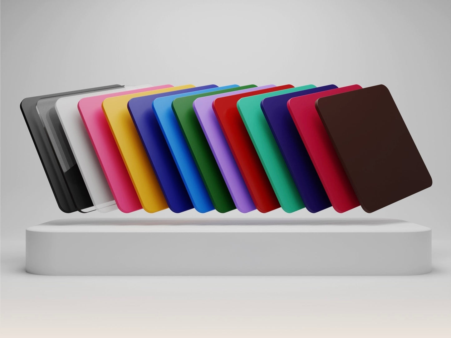2"x2" Sample Bundle - (x15) Rainbow Essential Acrylics **Excludes clear, white, and black**